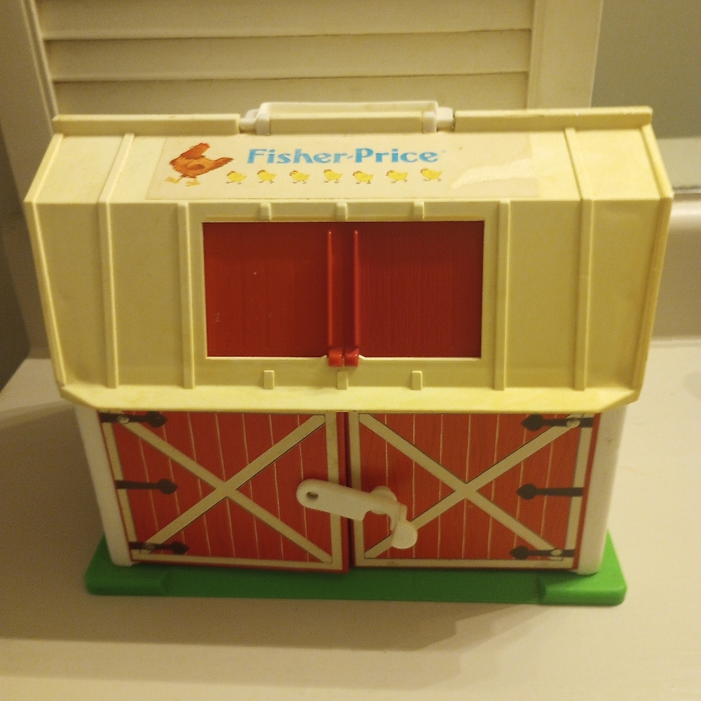 Fisher Price Vintage Toy Play Farm Barn Only
